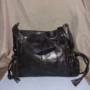 Leather handbag Sereta